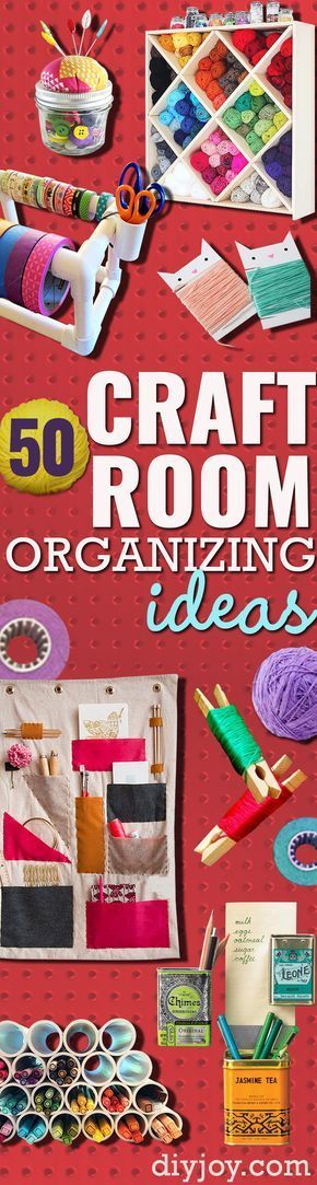 DIY Craft Room Ideas and Craft Room Organization Projects — Cool Ideas for Do It Yourself Craft Storage – fabric, paper, pens,