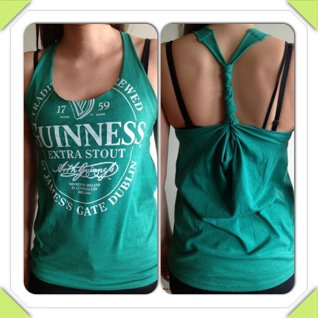 DIY Damsels: Make a Tank Top from a Guy’s T-shirt no sewing!