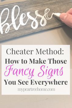 DIY How to do hand lettered signs