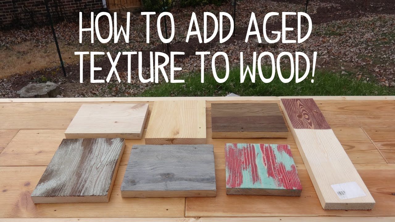 DIY ideas to make wood look old, weathered or distressed.