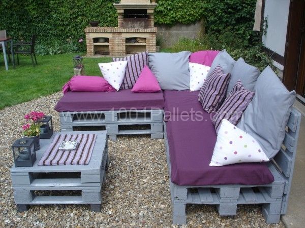 DSC05108 600×450 Pallets Garden Lounge / Salon de jardin en palettes europe in pallet garden pallet furniture  with Sofa Pallets