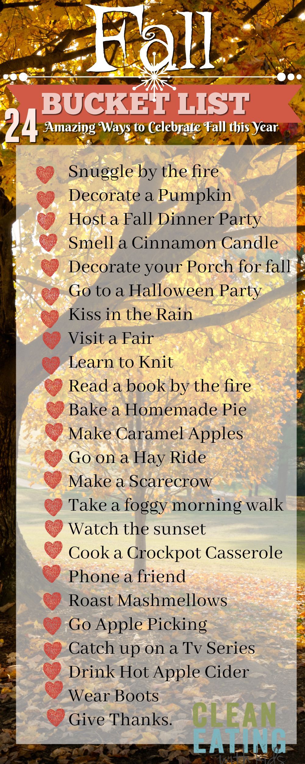 Fall Bucket List – 24 Experiences to have this Season to make it Special.