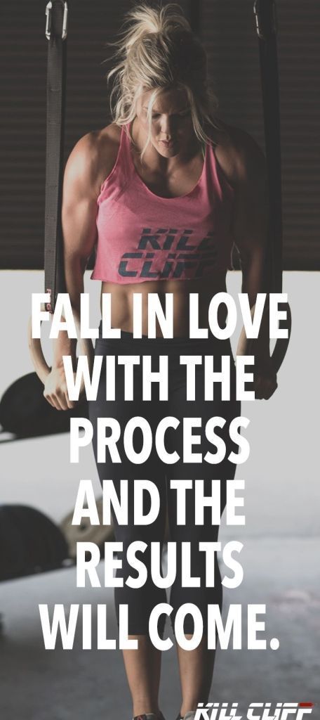 Fall in love with the process and the results will come.