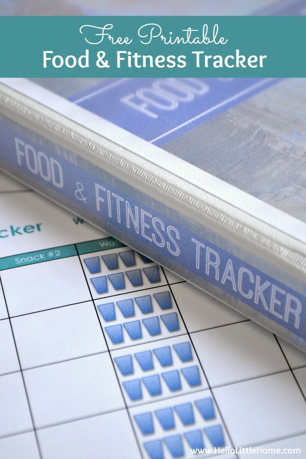 Free Printable Food and Fitness Tracker … get a free and fun to use daily food and fitness tracker, meal planner, and goals