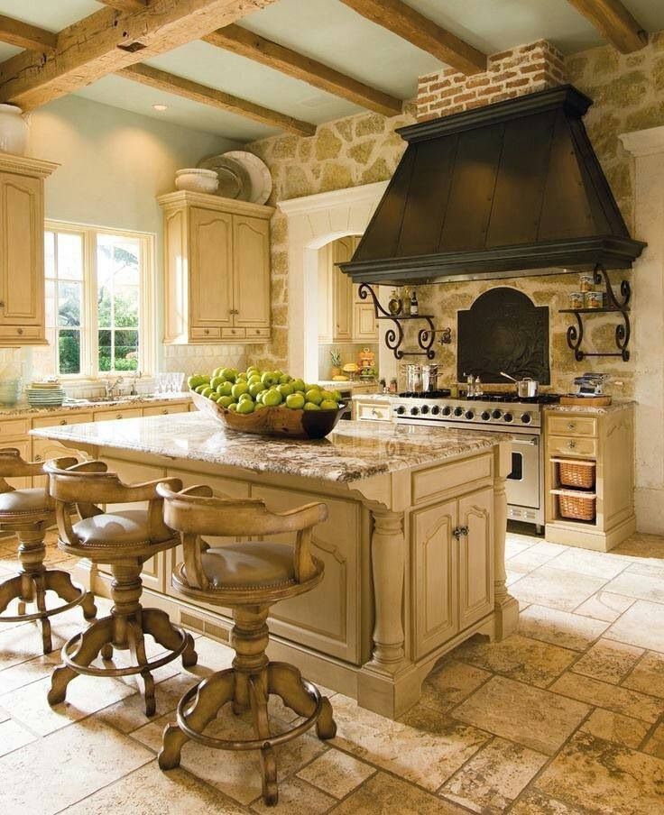 French country style kitchen