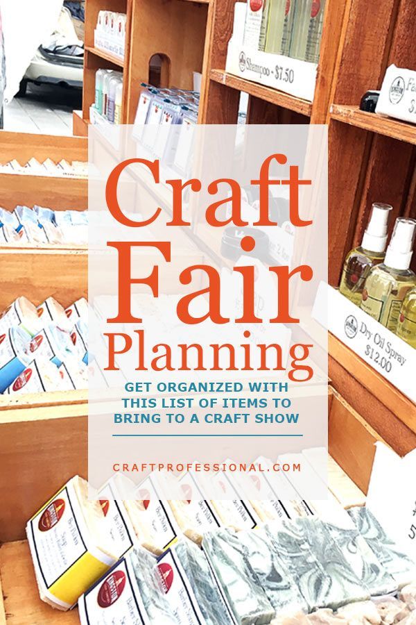 Get organized with this list of items to bring to a craft show http://www.craftprofessional.com/craft-fairs.html