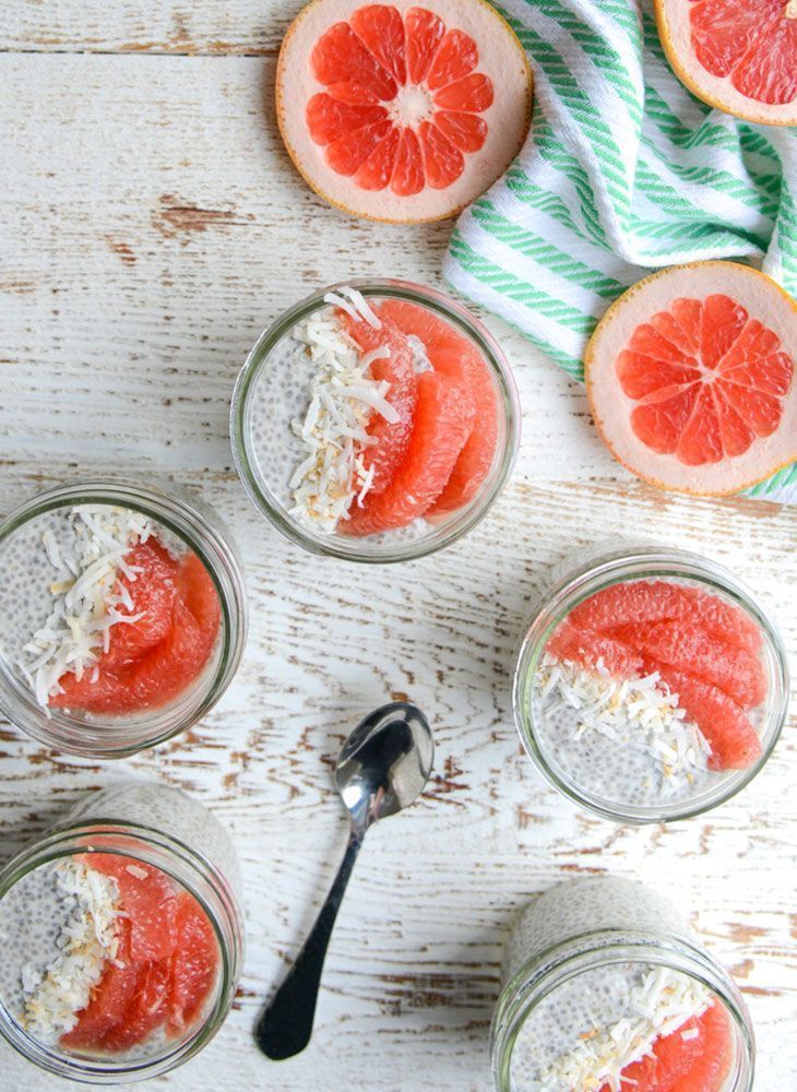 Grapefruit & Ginger Chia Seed Pudding from http://realfoodwholelife.com on http://foodiecrush.com