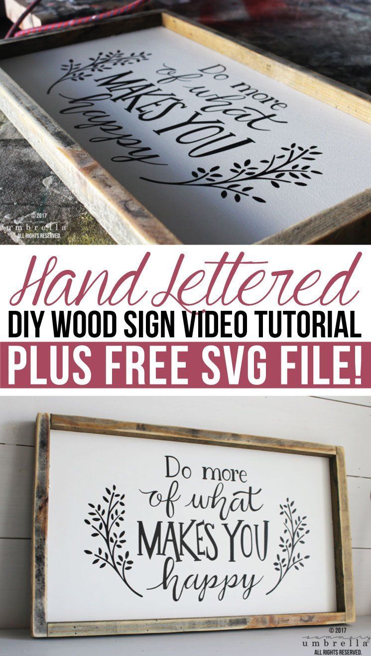 Hand Lettered DIY Wood Sign Video Tutorial – making it in the mountains