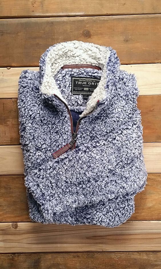 Heathered Quarter Zip Sherpa Pullover in Phantom Grey – The Southern Shirt Co.