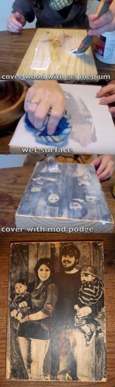 How to Transfer a Photograph Onto a Block of Wood (Video)