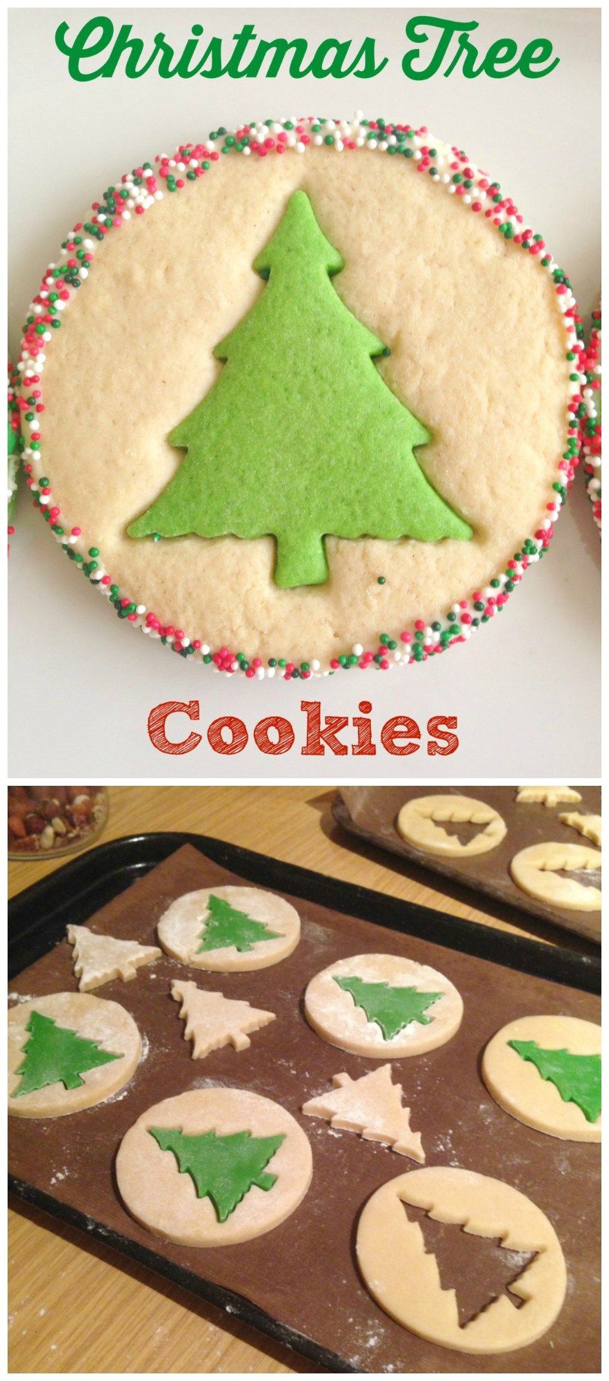 I love these simple Christmas Tree Cookies – so great for baking with kids this Christmas! Sugar cut-out cookies take on a whole