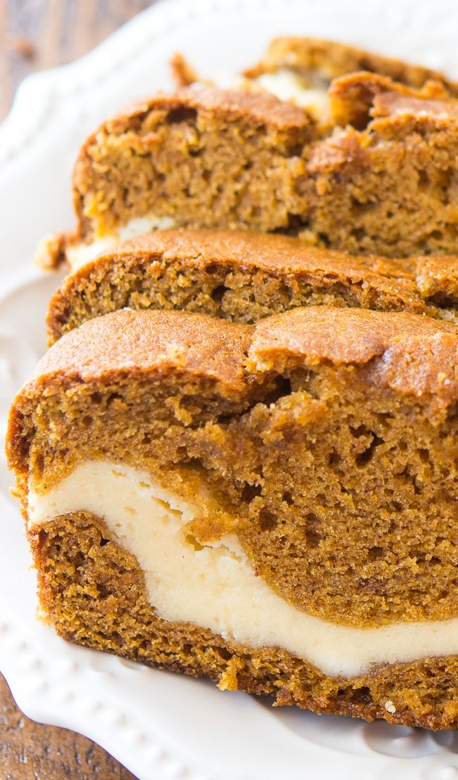 It’s pumpkin season, and you’re going to love this easy and delicious cream cheese filled pumpkin bread recipe. It’s one of my