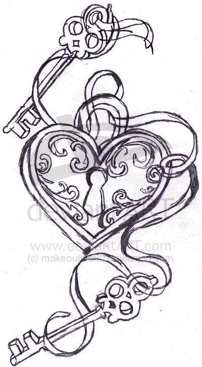 Key to my heart. Maybe with 3 keys for each of the kids who have a key to my heart...   Next tattoo idea.. ?!