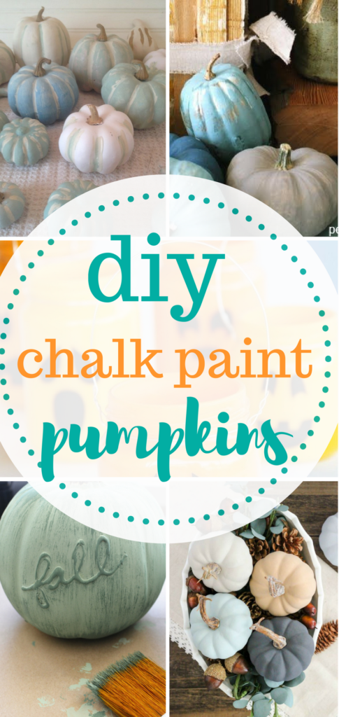 Learn how to make chalk paint pumpkins!   DIY Holiday, Holiday Home Decor, Chalk Paint Crafts, Chalk Paint Projects, DIY Chalk