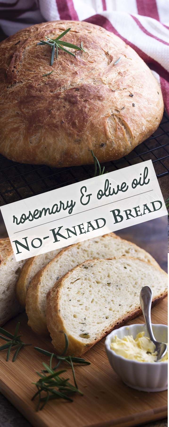 Love making artisan bread but want it to be quick and easy? This rosemary no knead bread bakes up like a dream in your dutch oven