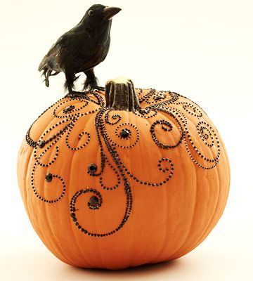 Love this new way of decorating a pumpkin!