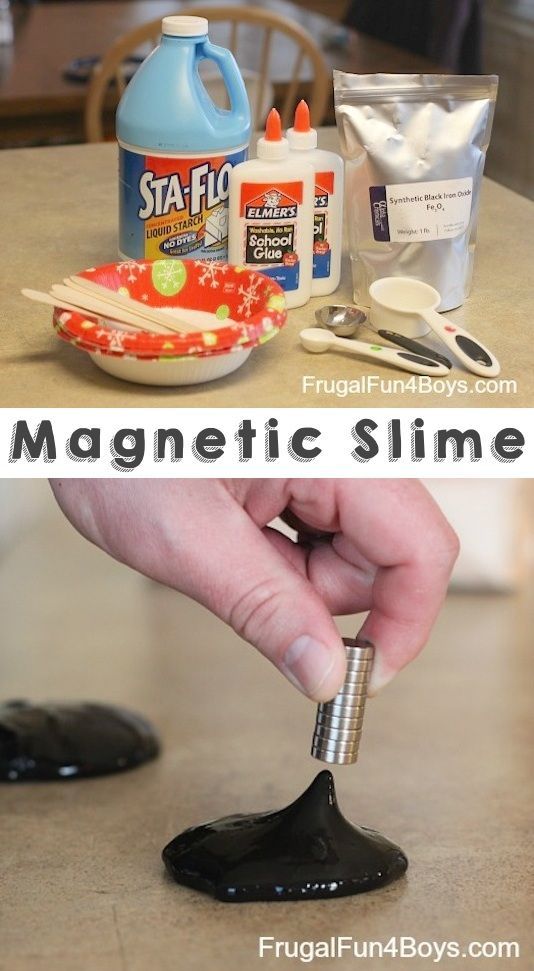 Magnetic Slime… COOL!! 29 clever activities for kids that adults will actually enjoy doing, too!