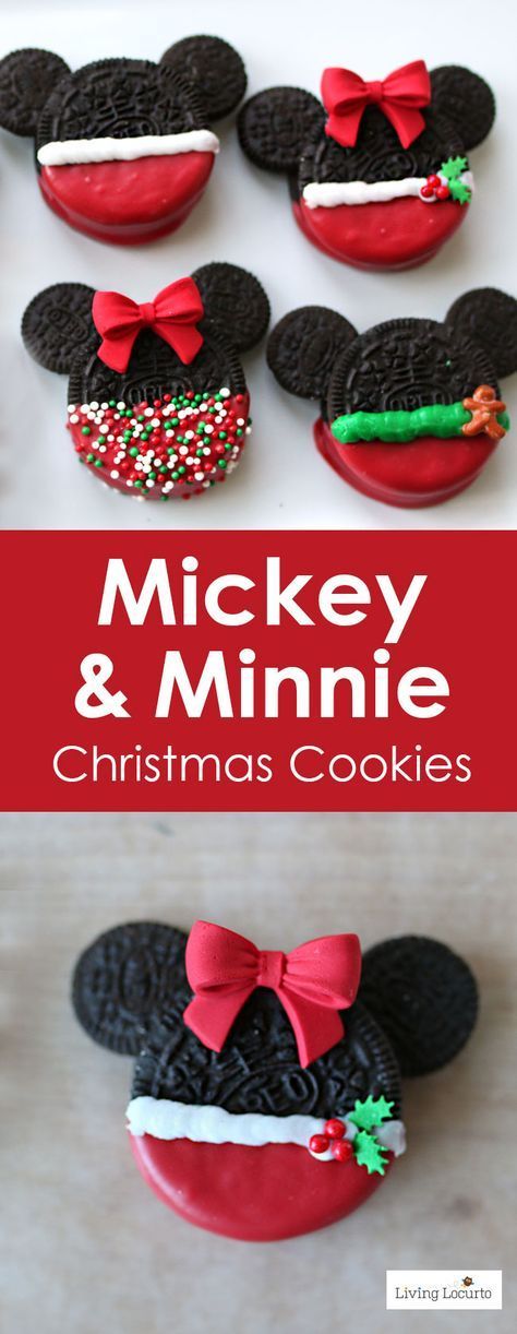 Mickey and Minnie Mouse Christmas Cookies