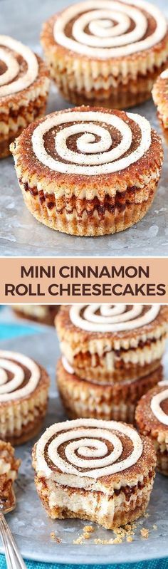 Mini Cinnamon Roll Cheesecakes Recipe – so easy to make!
