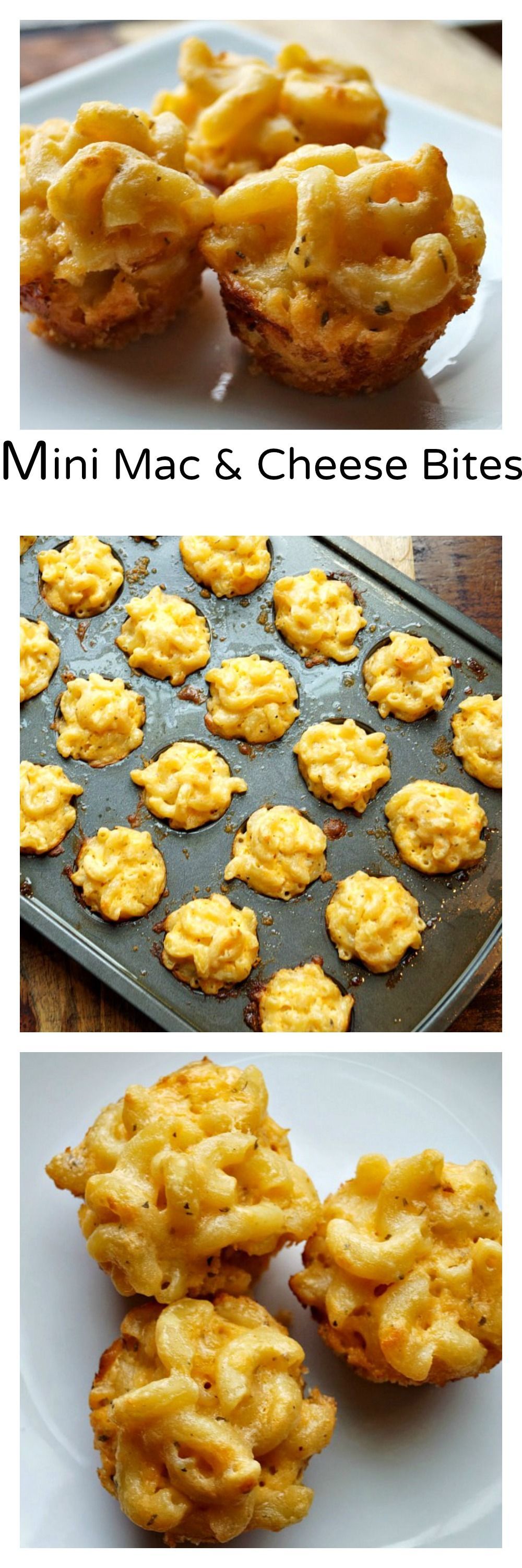 Mini Macaroni and Cheese Bites, A great tailgating food!