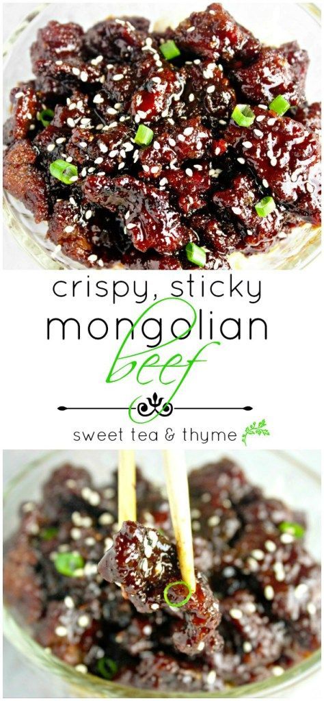 Mongolian Beef – Toss out the take out menu! Crispy steak bites glazed in a sweet and savory sauce in less than 30 minutes?! Must