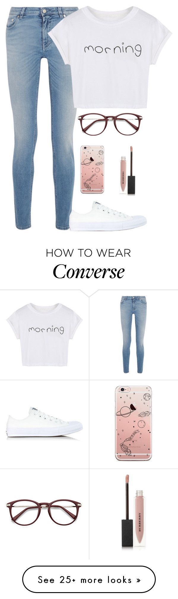 “morning” by pikenapayne on Polyvore featuring Givenchy, WithChic, Converse and Burberry