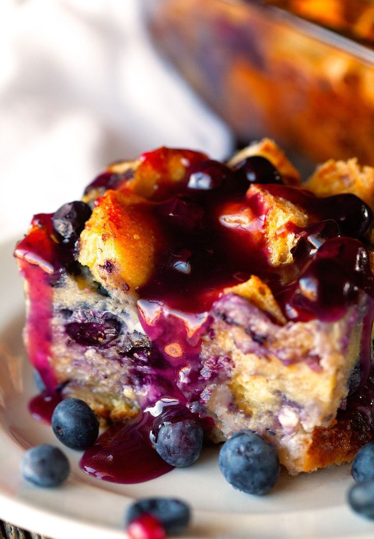 “My aunt makes this overnight blueberry french toast every year for boxing day, and I’ve started bringing it to my own brunch