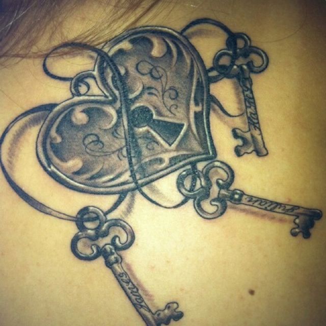 My kids who hold the keys to my heart. | Tattoo | Pinterest