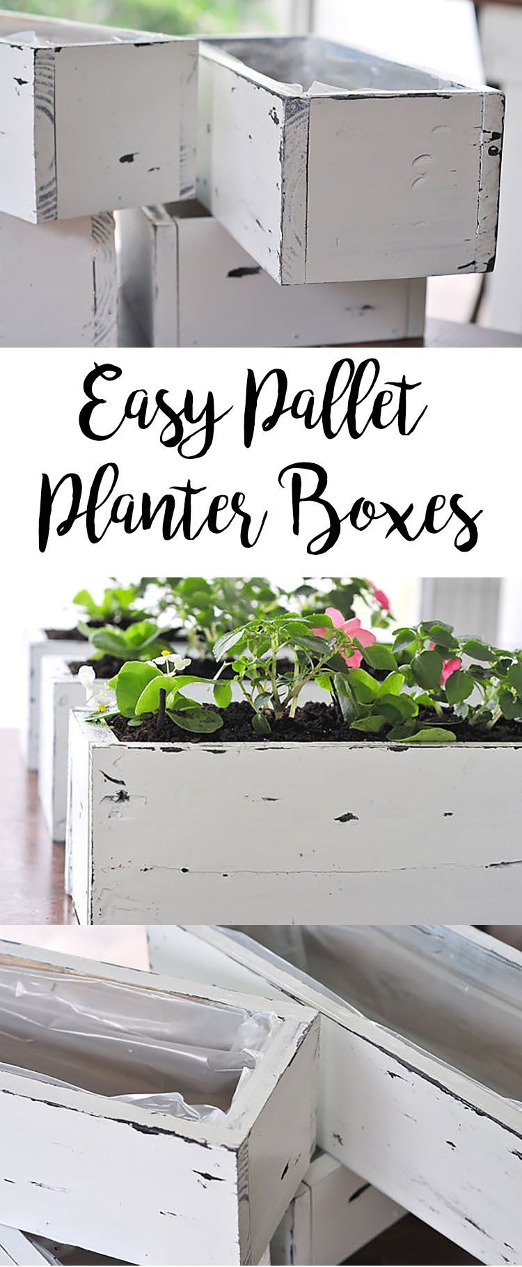 Pallets are all the rage, am I right? Check out our newest tutorial on DIY pallet planter boxes for flowers, succulents or herbs.