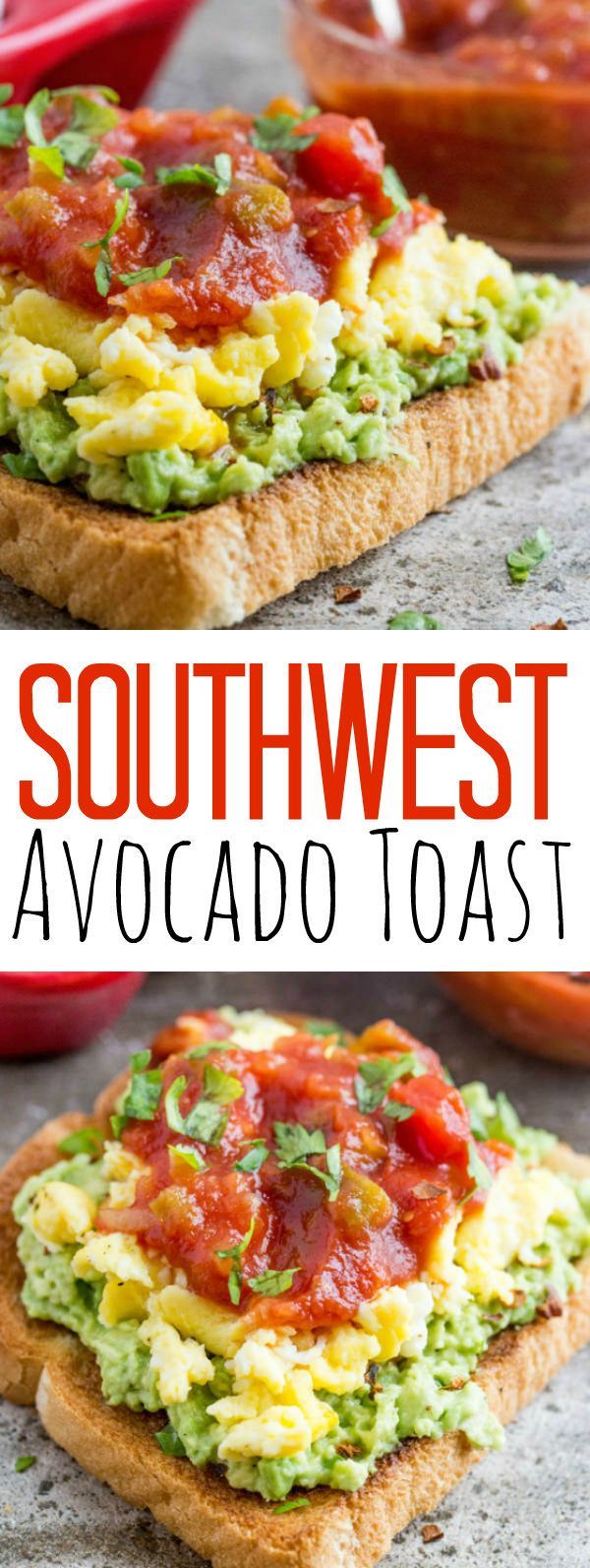 Perfect for breakfast, lunch or dinner this Southwest Avocado Toast has a eggs, avocado and salsa kicking it up a notch with every