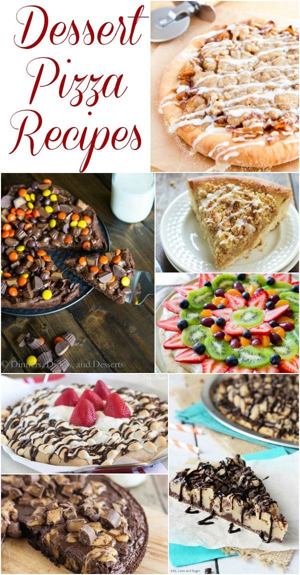 Pizza isn’t just a main dish or appetizer, it can be a dessert as well. This delicious collection of dessert pizza recipes will
