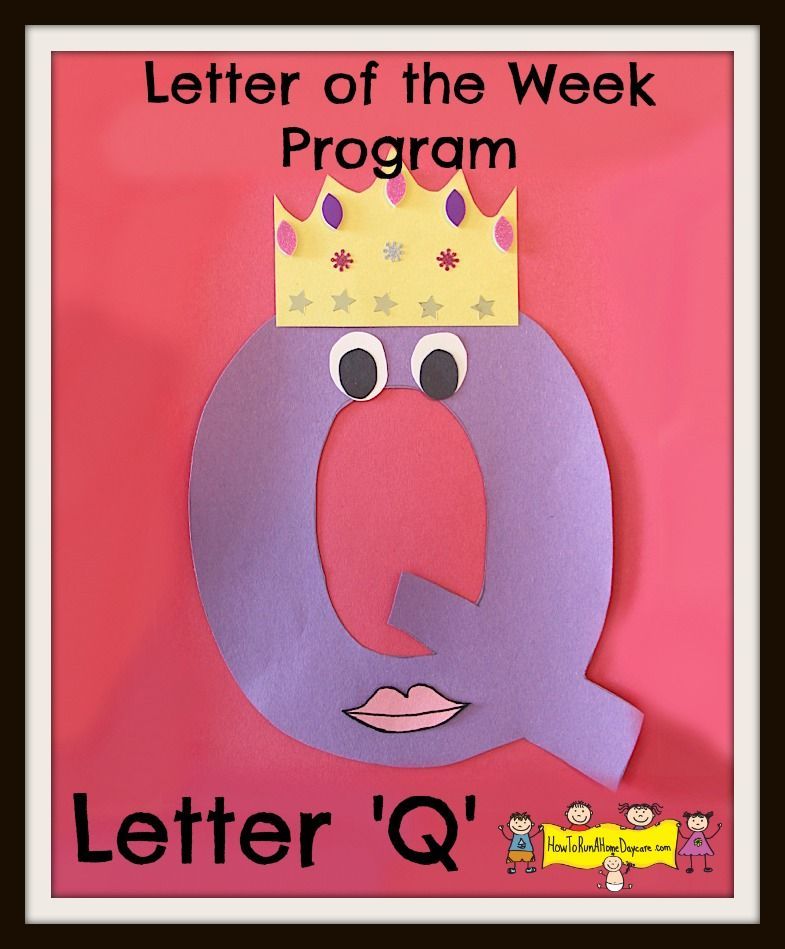 Q is for Queen! An amazing craft idea by Jana of the preschooler site How To Run A Home Daycare. Click on the link above to