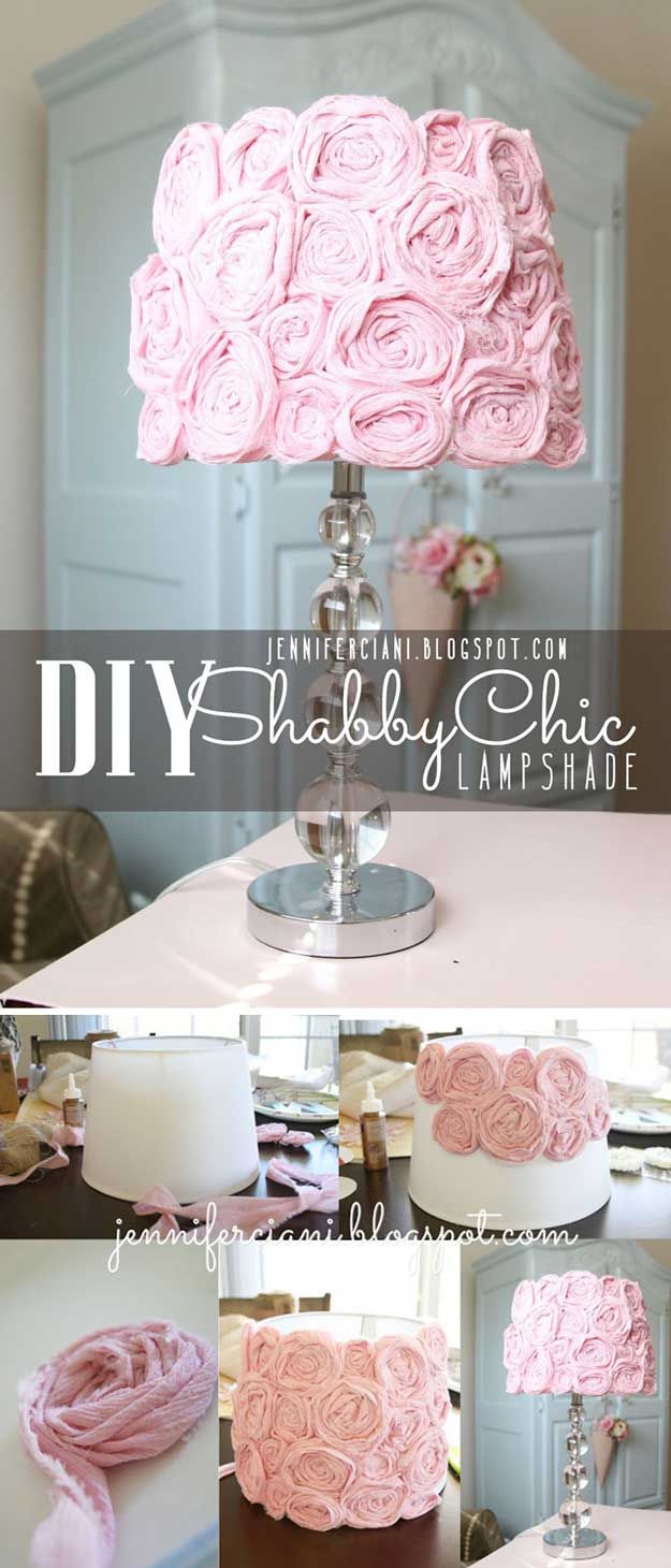 1. DIY Shabby Chic Lampshade -   DIY & Crafts