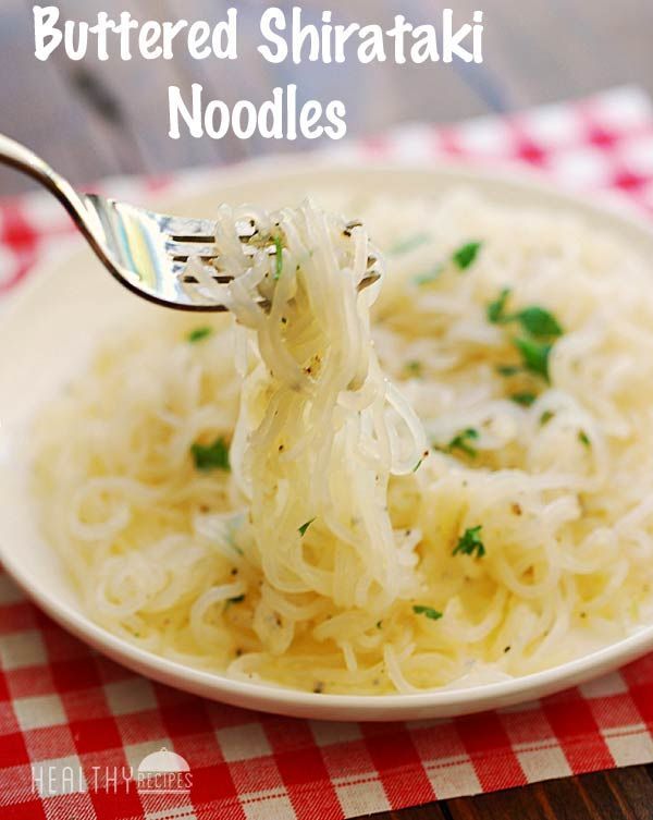 Shirataki Noodles with Butter and Parmesan | Healthy Recipes Blog