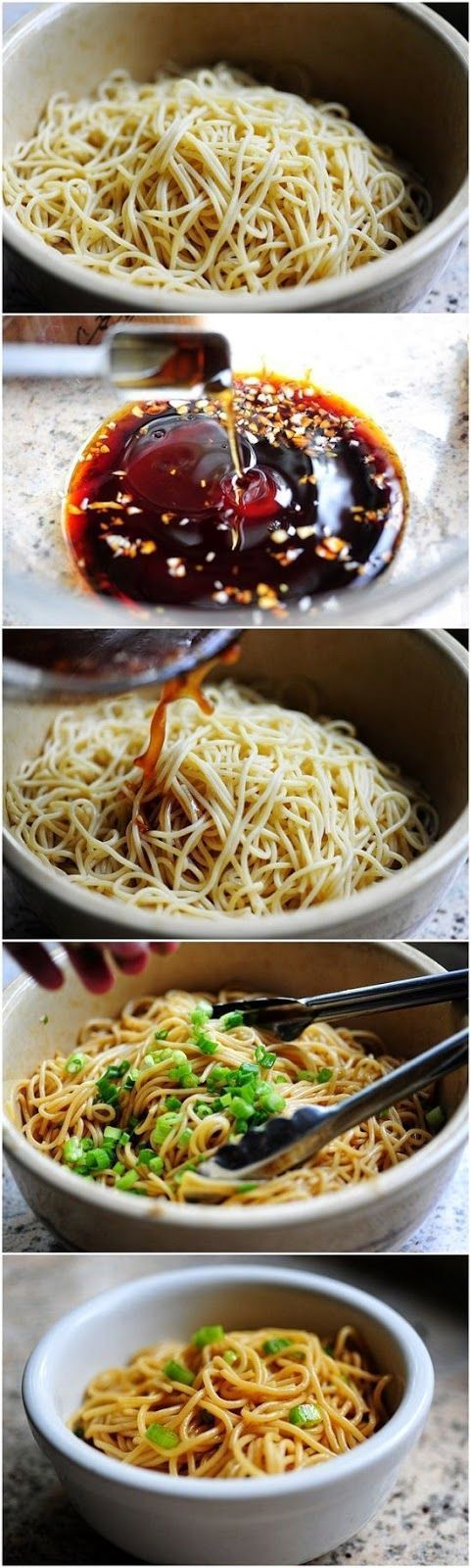 Simple Sesame Noodles ~ A great dish to enjoy for lunch throughout the week! GREAT RECIPE!