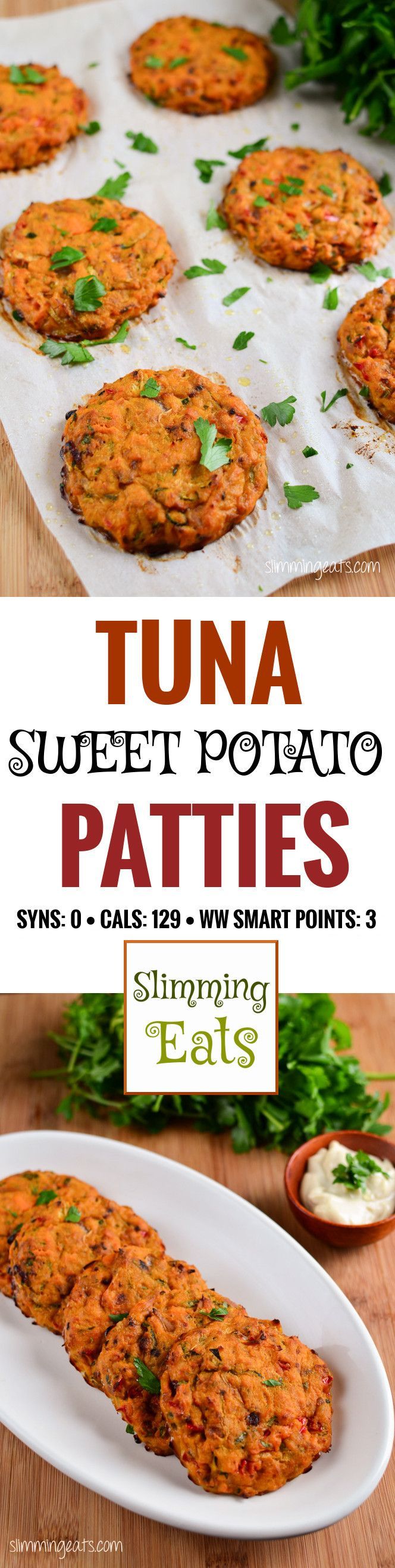 Slimming Eats Tuna and Sweet Potato Patties – gluten free, dairy free, whole30…