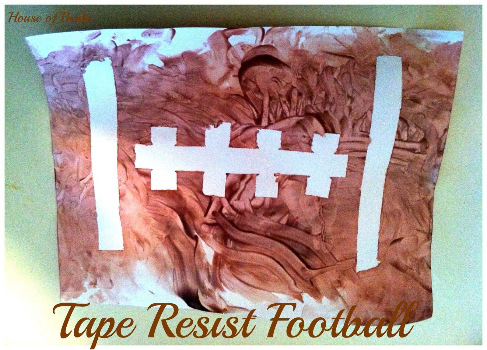 Tape Resist Football – House of Burke