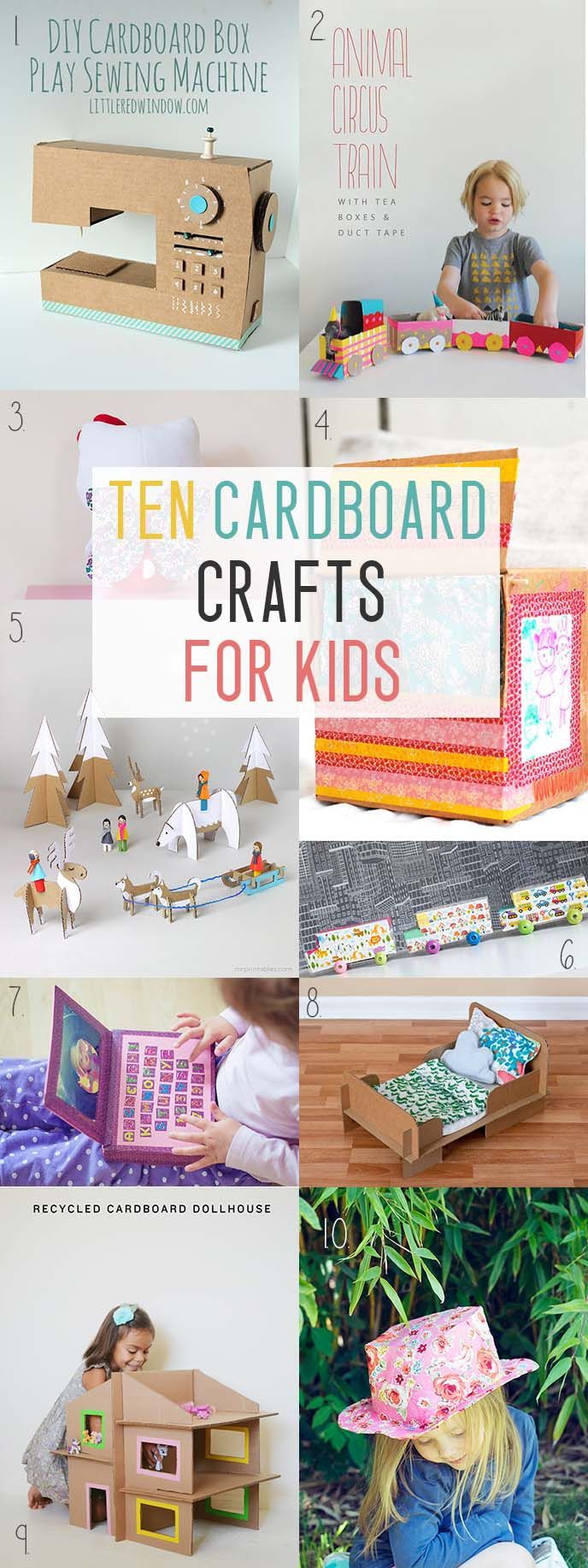 Ten Cardboard Crafts For Kids