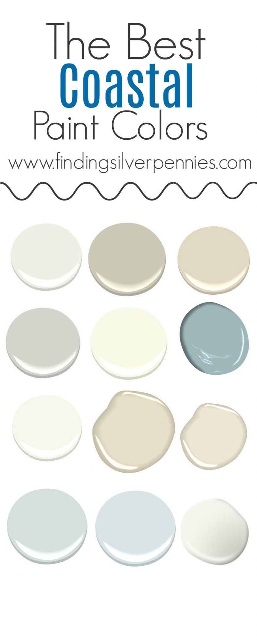 The Best Coastal Paint Colors I Finding Silver Pennies