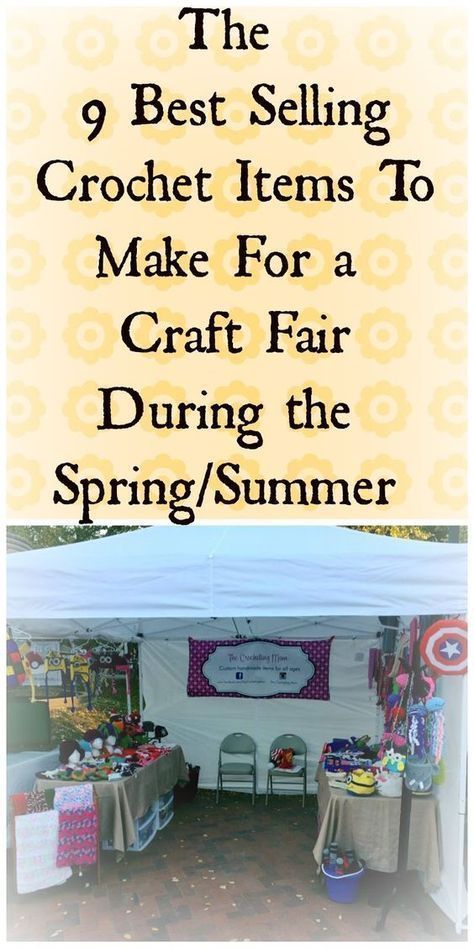 The best crochet items to sell at a Spring or Summer craft fair!