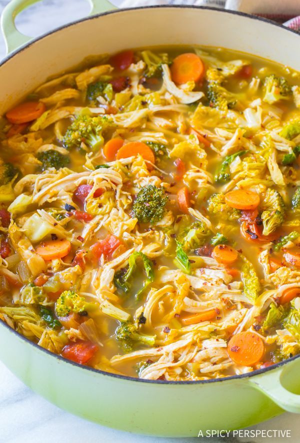 The Best Southwest Chicken Detox Soup Recipe