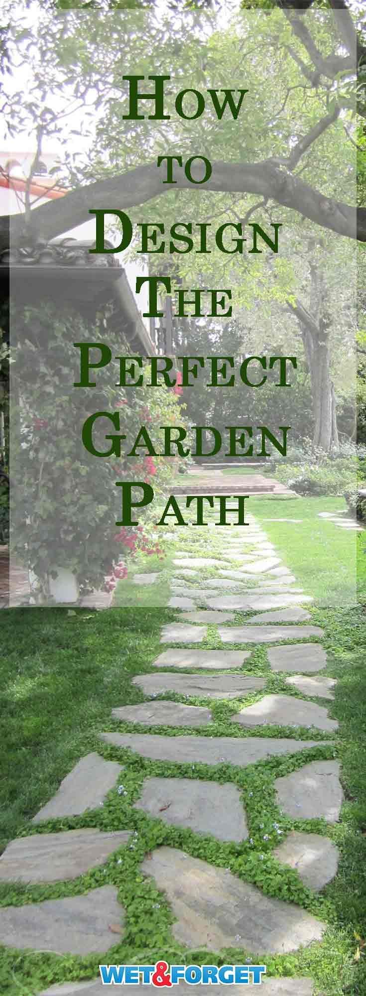 The most beautiful gardens include garden paths that please the eye, invite a stroll around the property, and accent the