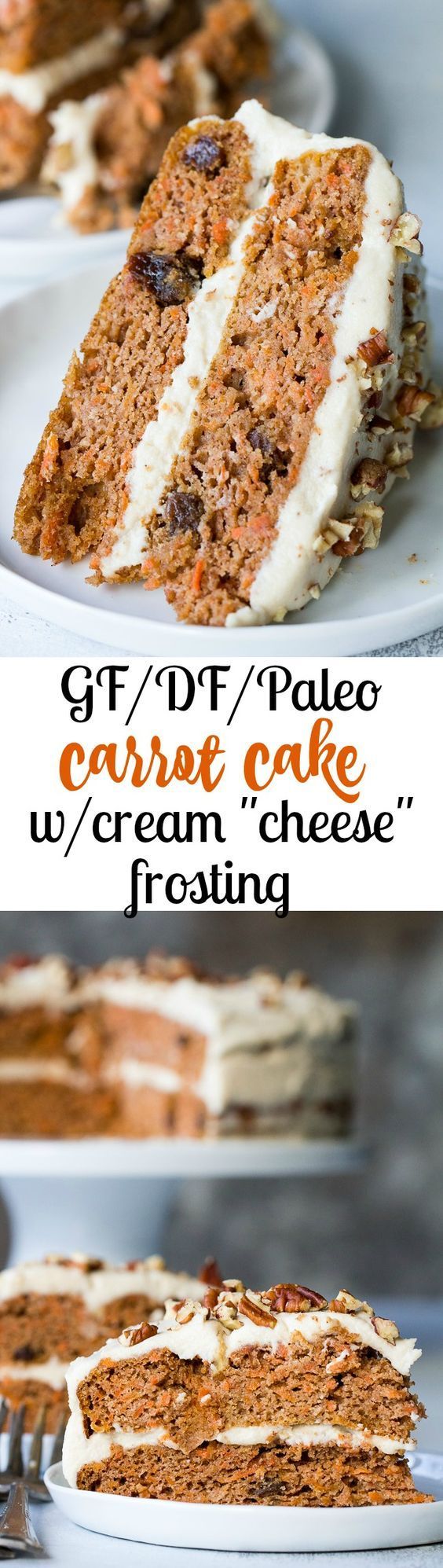 The perfectly moist, sweet, and subtly spiced Paleo carrot cake with a coconut cashew “cream cheese” frosting.  It’s a