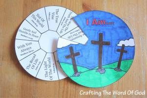 This Bible craft is for teaching on the “I Am’s” of Jesus. Instead of asking our kids who they think Jesus is, we can lead