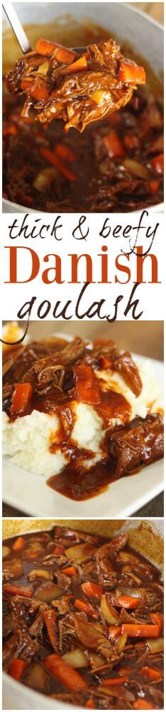 This Danish Goulash is the perfect Sunday-dinner/comfort food meal. Rich, meaty, and oh so delicious! A great way to use up