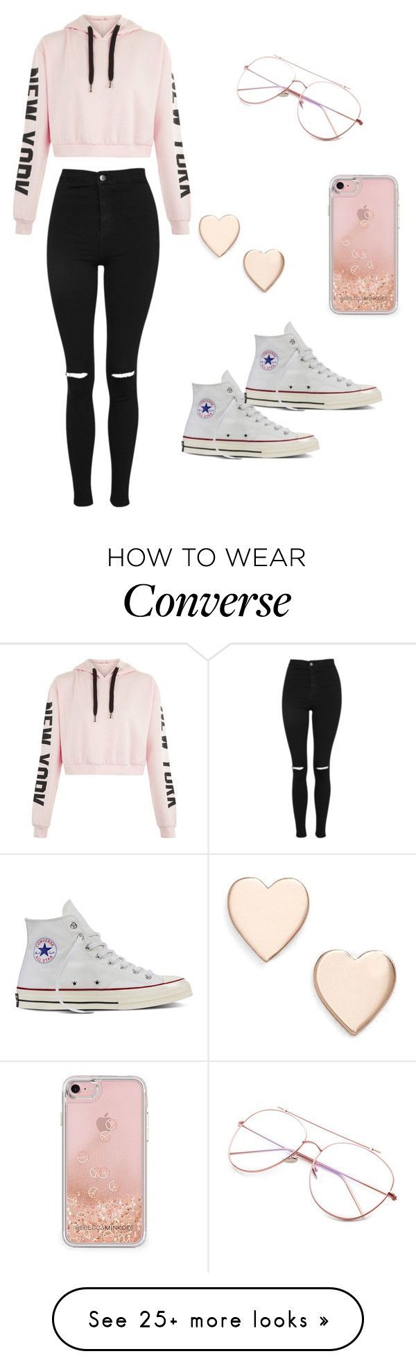 “Uniform” by aarya-tulasi on Polyvore featuring Topshop, Poppy Finch, Rebecca Minkoff and Converse