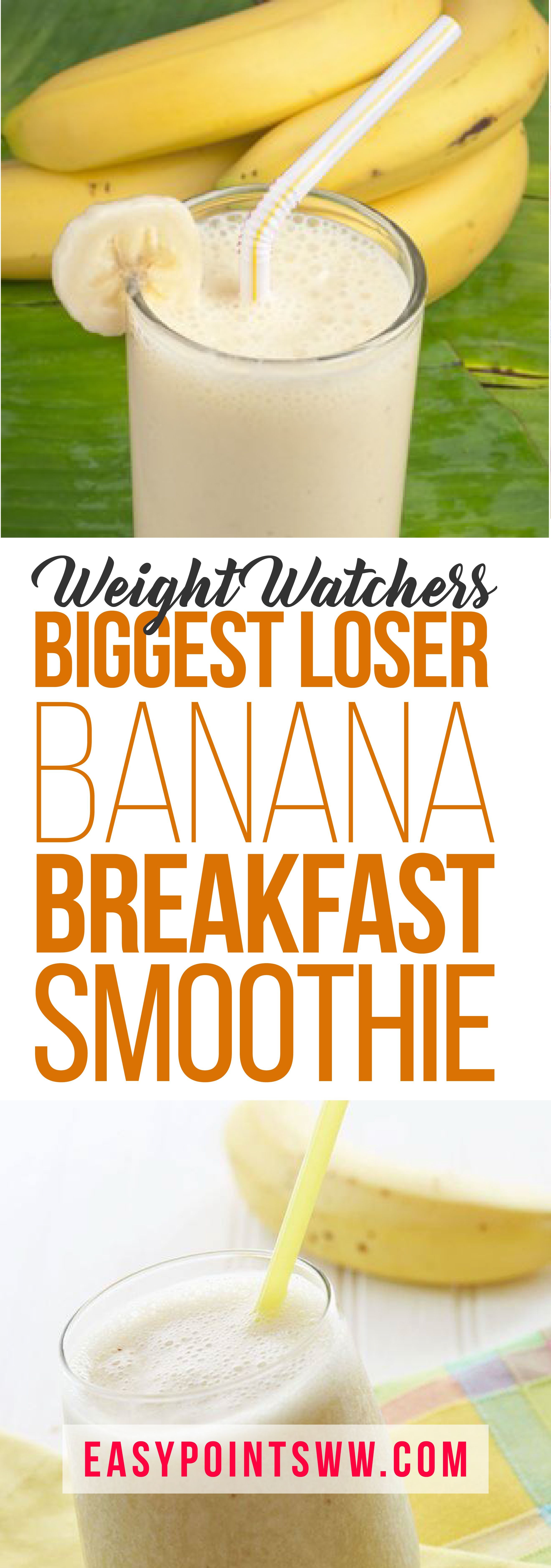 Weight Watchers Biggest Loser Banana Breakfast Smoothie♥