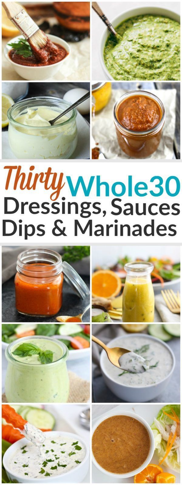 Whether it’s dipping, dunking or drizzling you’re after – we’ve got it all here with these 30 Whole30 Dressings, Sauces &