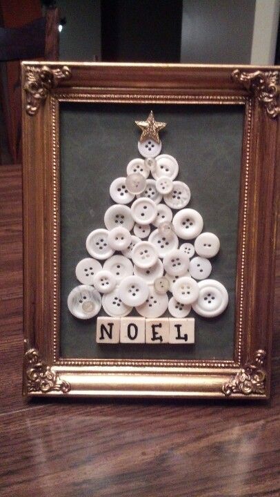 Would be cute with brown wooden buttons and scrabble tiles to say N O E L.  :)