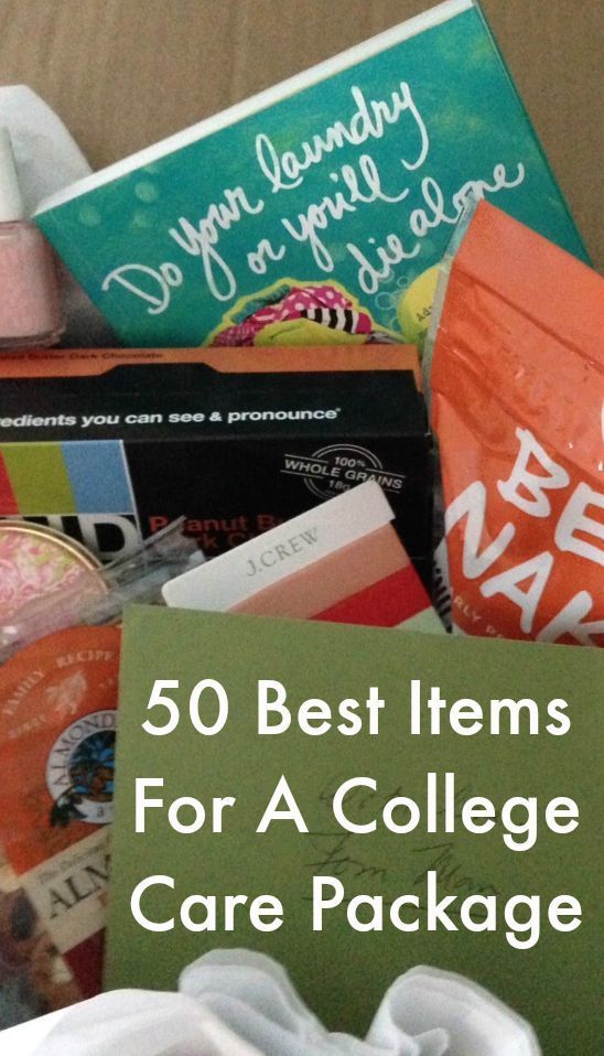 50 ideas for fun college care packages, full of gifts that your college student will love. We asked college kids and here is what